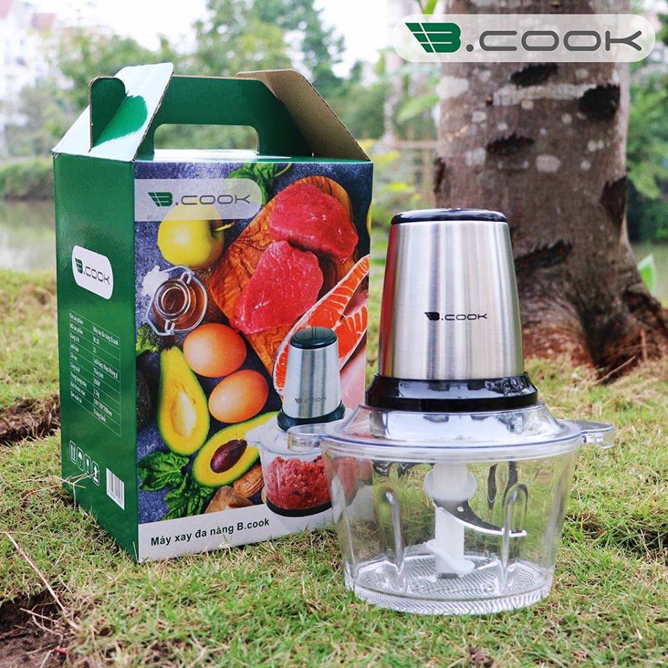 Máy Xay Thịt BCook Cối Thủy Tinh 2L - Hàng CHính Hãng BH 12 Tháng