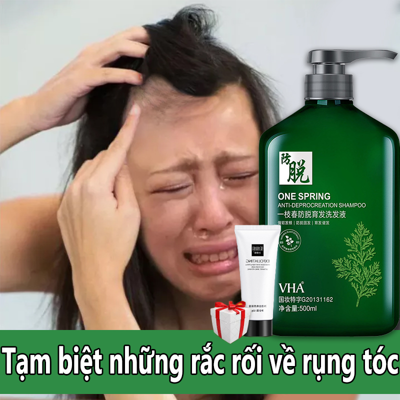 Dầu gội trị rụng tóc và mọc tóc thảo dược, Dầu gội moc tóc gàu cho cả nam và nữ, Ngăn ngừa rụng tóc, giảm rụng tóc, kích thích mọc tóc, dưỡng ẩm làm sạch gàu, dầy tóc, chống ngứa làm khỏe chân tóc 500ml