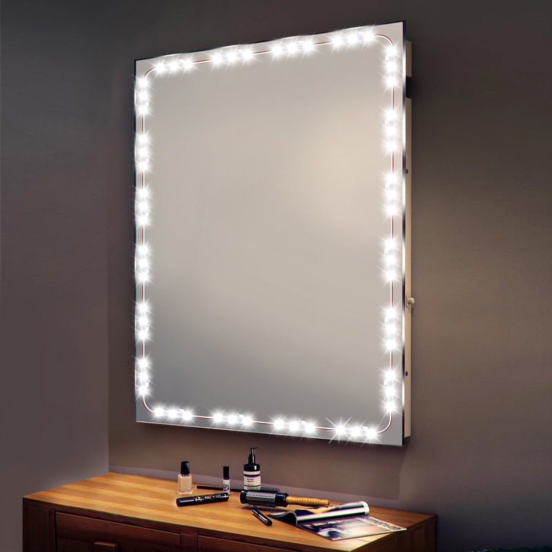 Đèn led gắn gương bàn trang điểm thay đổi độ sáng thông minh gắn gương trang điểm, tủ bếp trang trí KBLED01