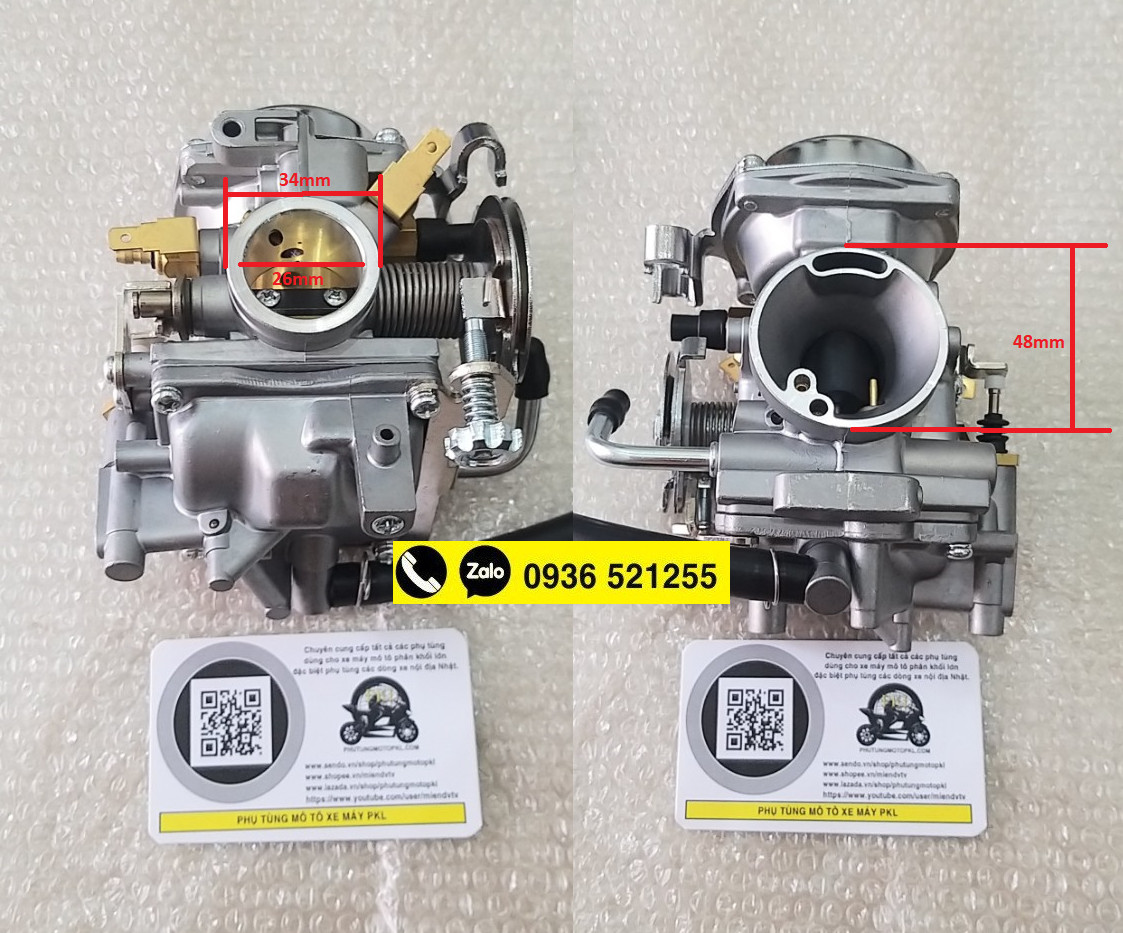 Chế hòa khí Bình xăng con và Bộ phụ kiện sửa chữa bộ chế hòa khí bình xăng con Yamaha Virago XV250 125