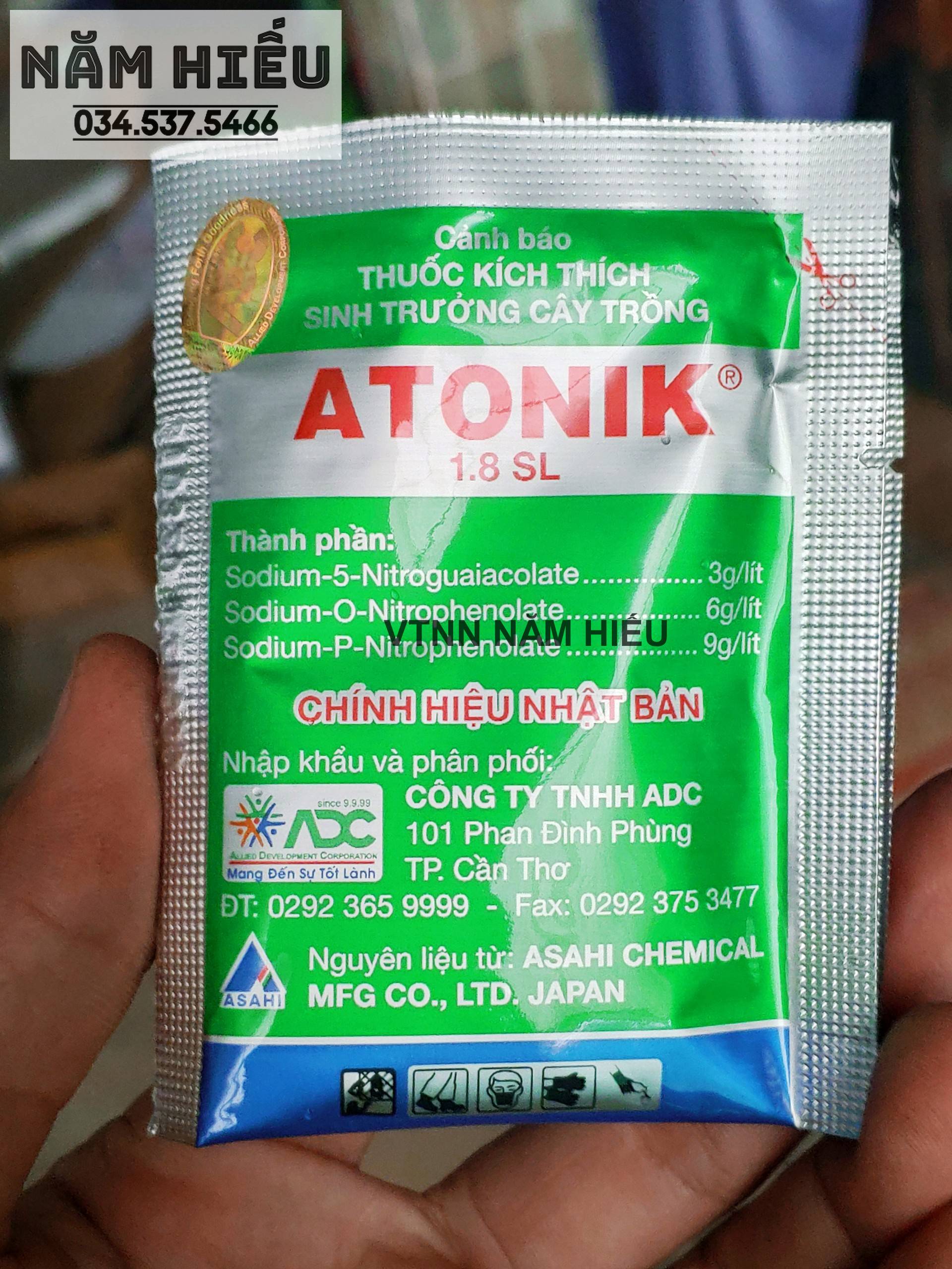 ATONIK 1.8SL ADC 1 GÓI -  Ra rễ cây khoẻ phục hồi nhanh -Thuốc điều hòa sinh trưởng kích thích cây trồng và hoa kiểng