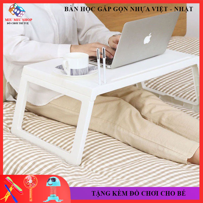 [Tặng Thêm Quà] Bàn Học Gấp Gọn Cho Bé, Có Khe Cắm ipad, bút Nhựa Việt Nhật, Chắc Chắn Bền Đẹp Gọn Gàng Tiện Lợi Thông Minh