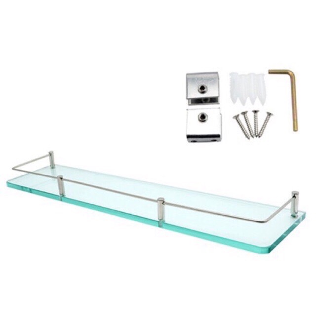 Kệ kính phòng tắm - kệ kiếng inox 304- kệ kiếng phòng tắm
