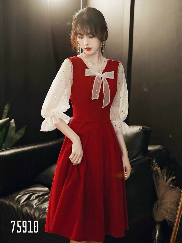 Đầm tiểu thư phối nơ cực xinh cho phái nữ MỚI NHẤT HIỆN NAY