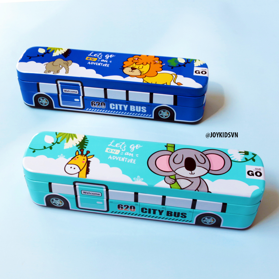 Hộp bút hình xe bus 2 tầng | Hộp đựng bút học sinh - Double-decker bus Pen case
