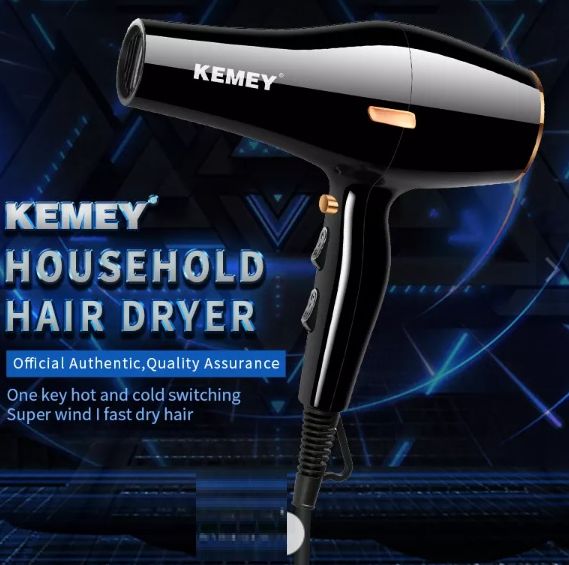 Máy sấy tóc kemei nóng lạnh nhiều tốc độ sấy kemey km 9834 công suất lớn 3500w