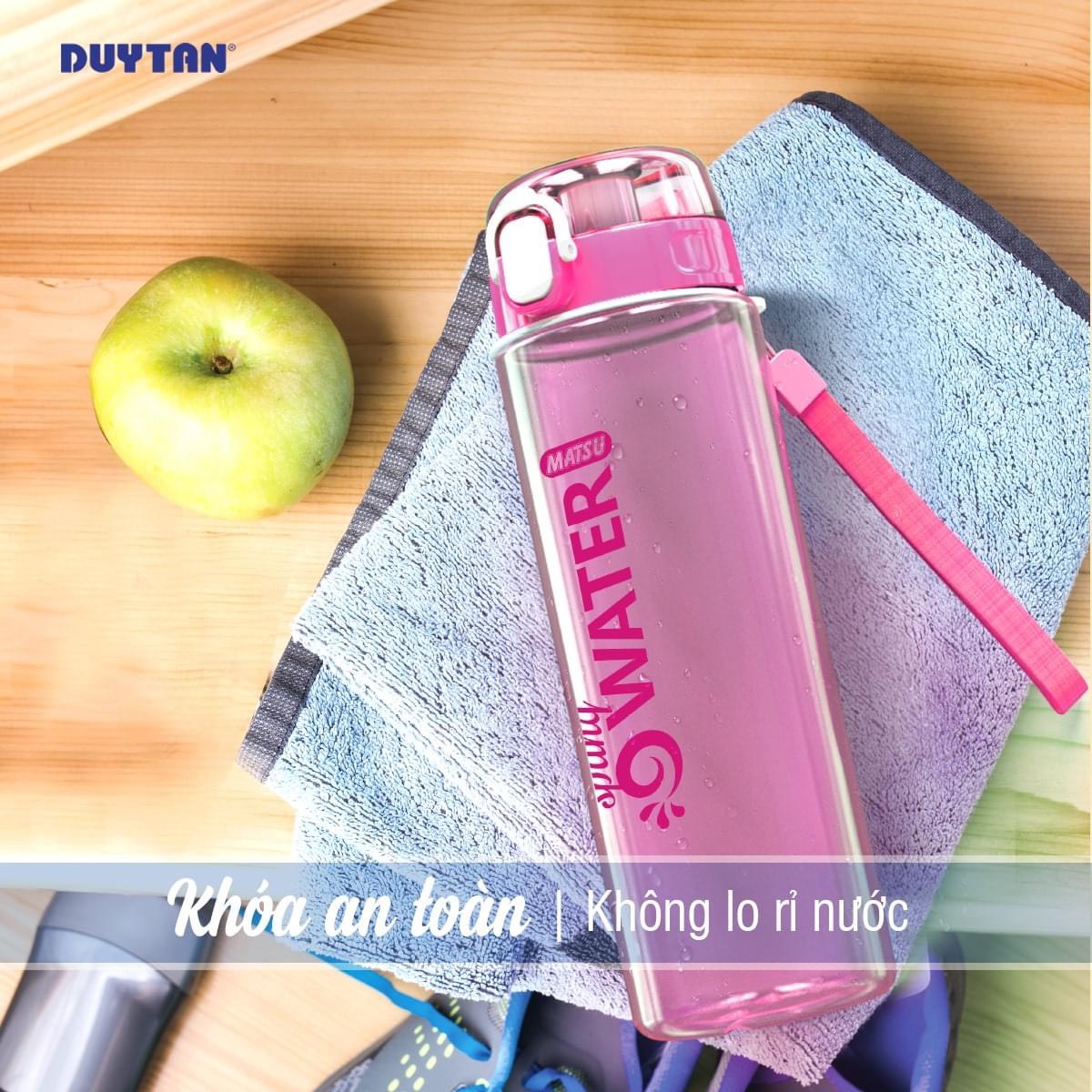 Bình nước nặp bật spring mẫu mới 700ml bình nước học sinh bình nước tập gym