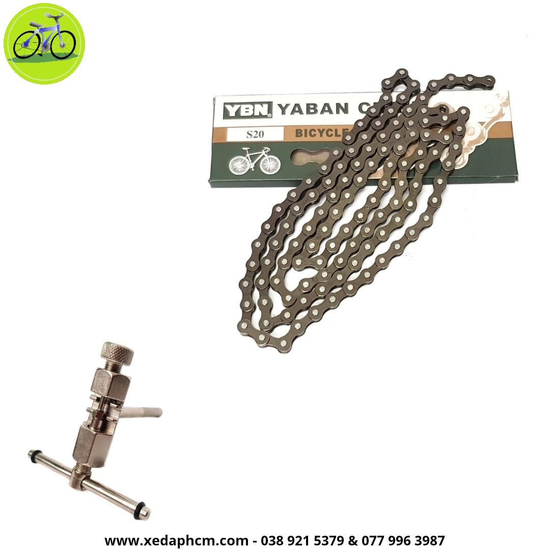 [HCM]Combo Sên xích xe đạp YBN S20 và Dụng cụ cắt mở sên xích xe Toopre