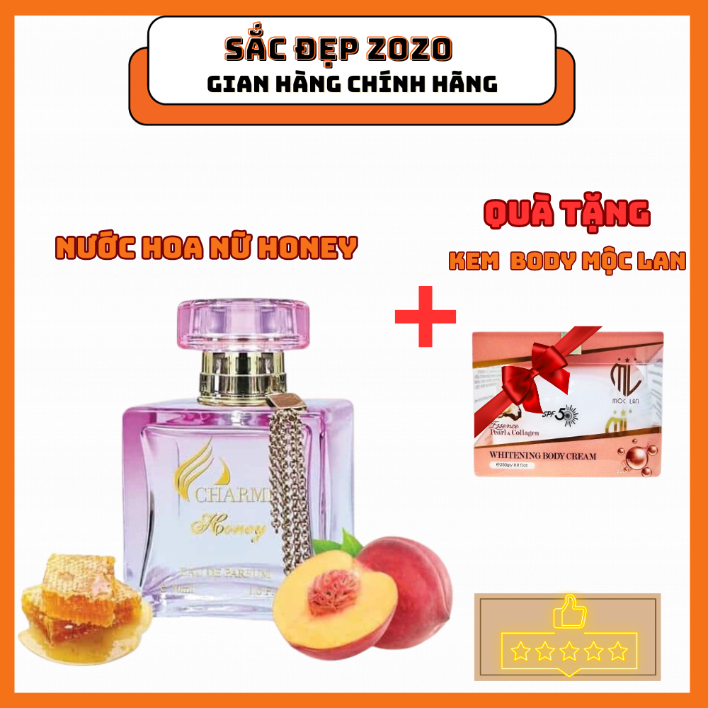 Nước hoa nữ mùi honey 35ml + tặng kem body