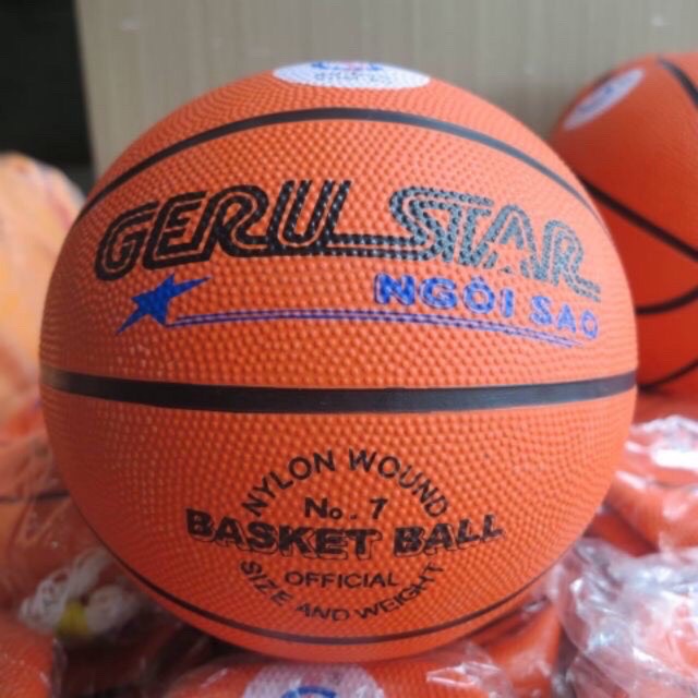 Quả bóng rổ số 3,5,6,7 tặng kèm túi lưới và kim bơm bóng