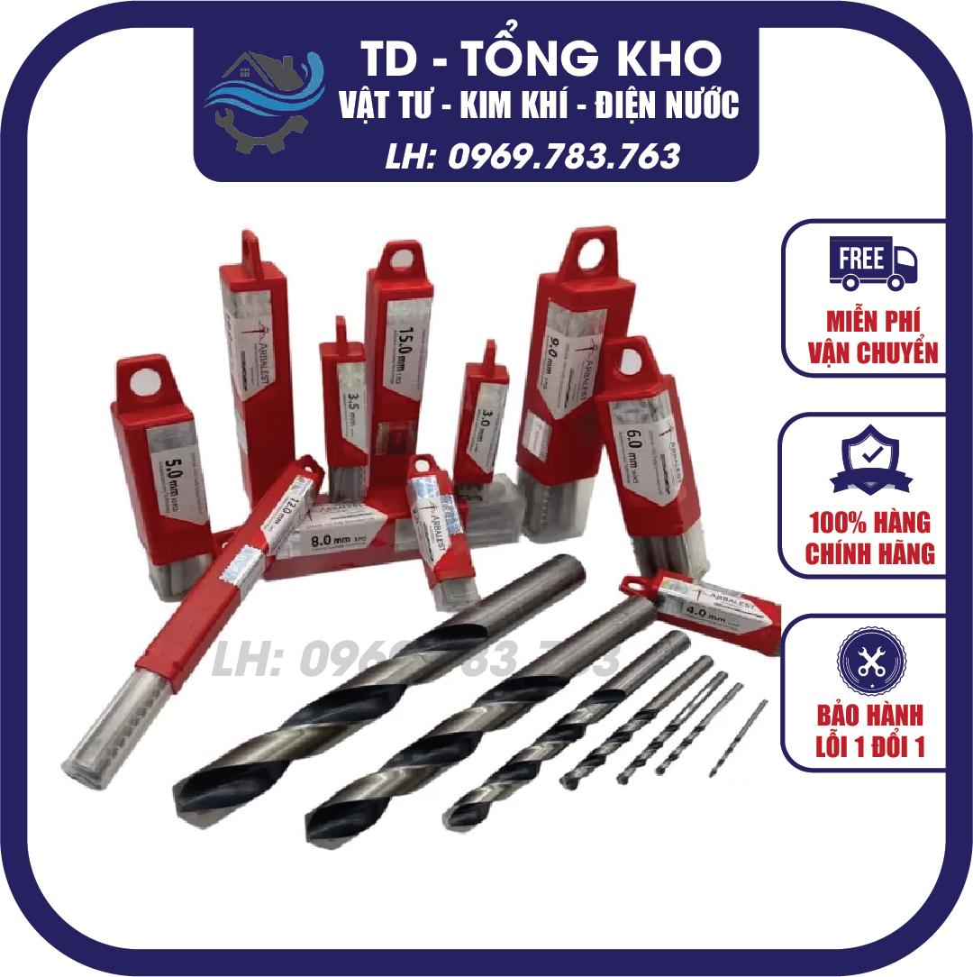 Mũi khoan inox cao cấp khoan sắt gỗ thép gió