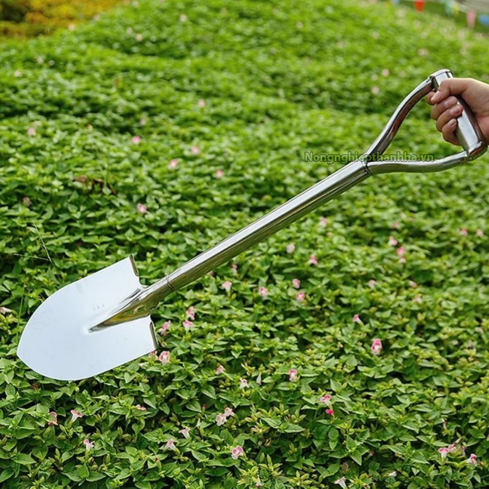 Xẻng inox làm vườn, xẻng làm vườn nhập khẩu Japan