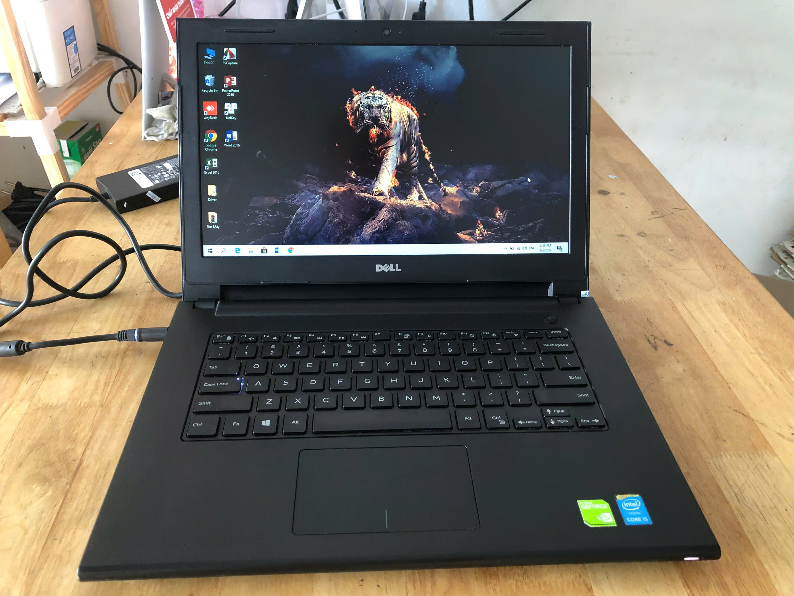 LAPTOP DELL CORE I5 RAM 8G SSD 256G 14INCH VGA RỜI