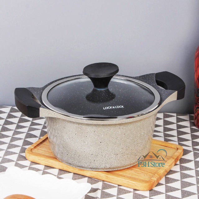 Nồi đá cao cấp lock&lock stone lca6202d-ih 20cm