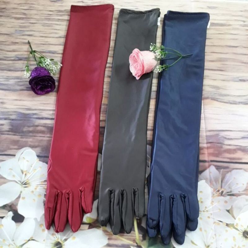 Găng Tay Thun Lạnh Giản 4 Chiều 2 Lớp  chiều dài 7 tấc hết cánh tay Kim Yến Mẹ và Bé