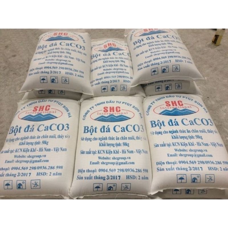 Bột  Đá Caco3 ( Bao 25Kg)