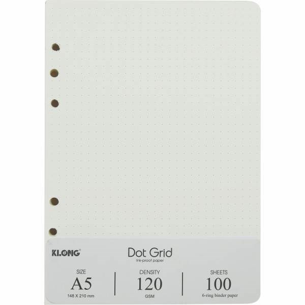 Ruột giấy refill sổ còng dot grid a5 - 100 tờ; ms: 997