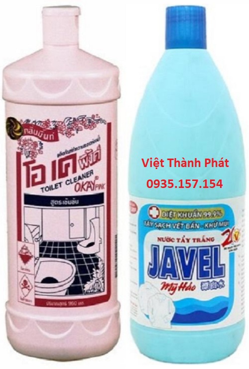 ComBo 1 Chai OKay Thái Lan + 1 Chai Javen Tẩy Siêu Mạnh Siêu Tiết Kiêm - OKAY 960m + JAVEN 1000ml