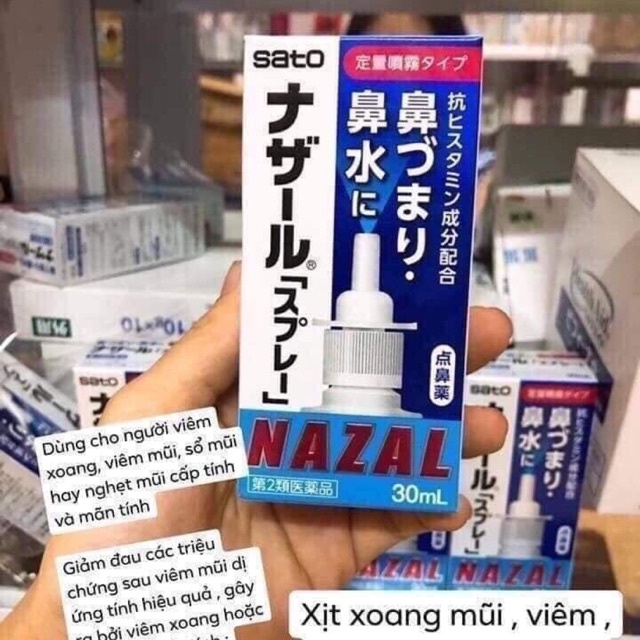 Xịt mũi viêm xoang Nazal Nhật Bản 30ml