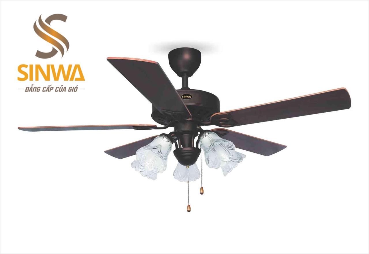 Quạt trần đèn 52inh sinwa f622 orb