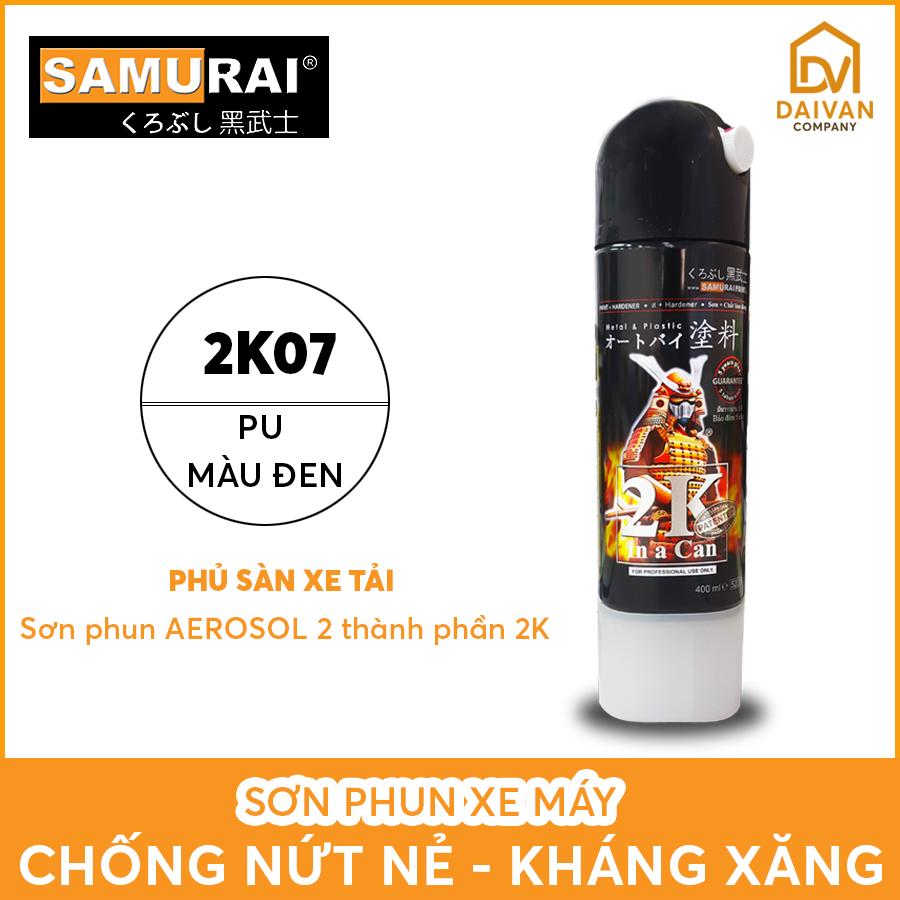 Sơn Samurai 2K07 Phủ sàn xe tải - PU màu đen sần