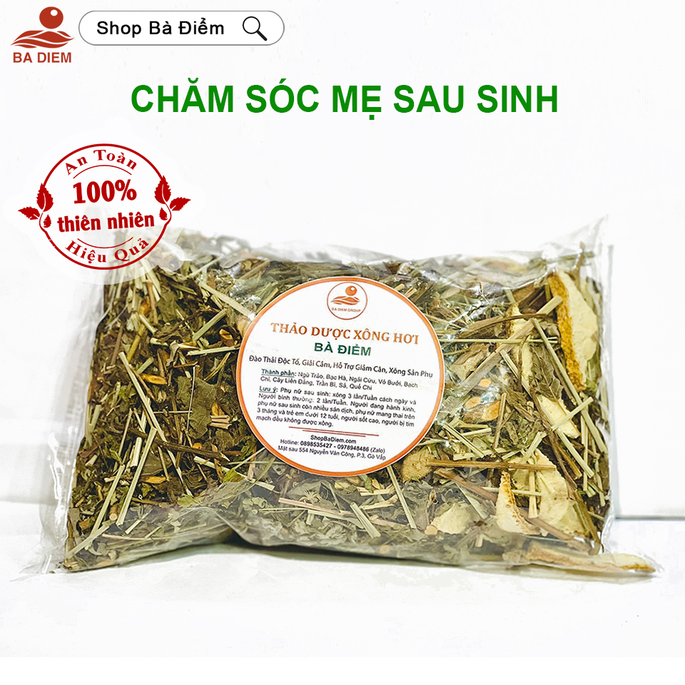 1 Gói Lá Xông Sau Sinh | Thảo Dược Xông Bà Đẻ | Thảo Dược Xông Sau Sinh Phục Hồi Nhanh, Chống Trầm Cảm -shop Bà Điểm.