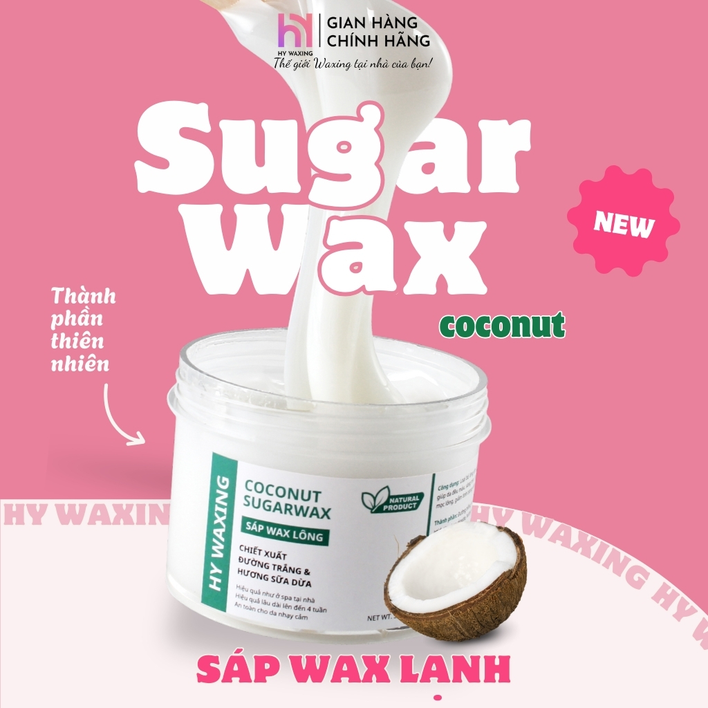 {Tặng 50 Giấy Wax + 2 Que Gỗ} Sáp Wax Lạnh HYWAXING Tự Nhiên, Bám Lông Tốt, Dịu Nhẹ Cho Da Nhạy Cảm