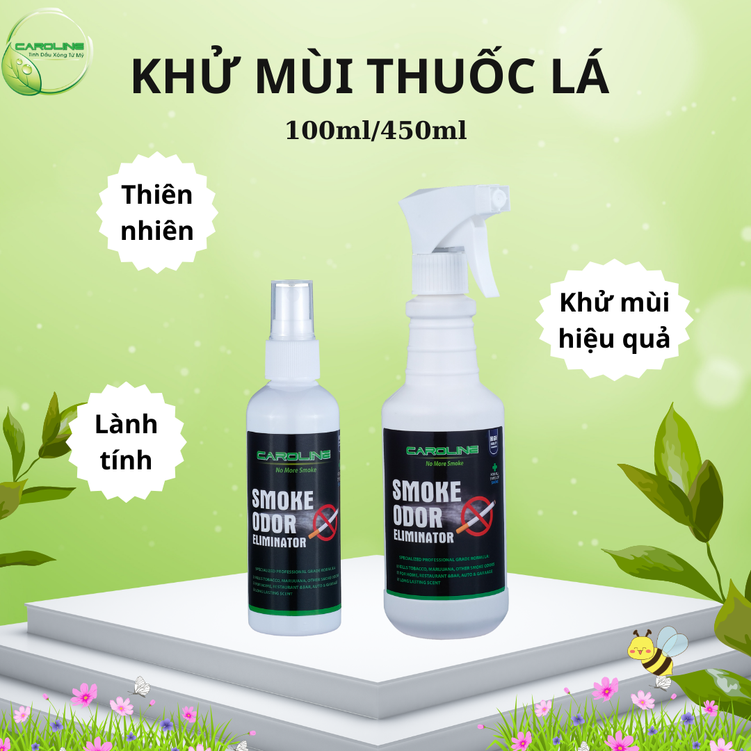 Xịt khử mùi khói thuốc lá Caroline