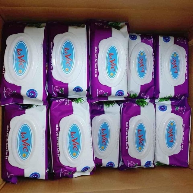 Khăn ướt lavie 150gr màu ngẫu nhiên qtp096