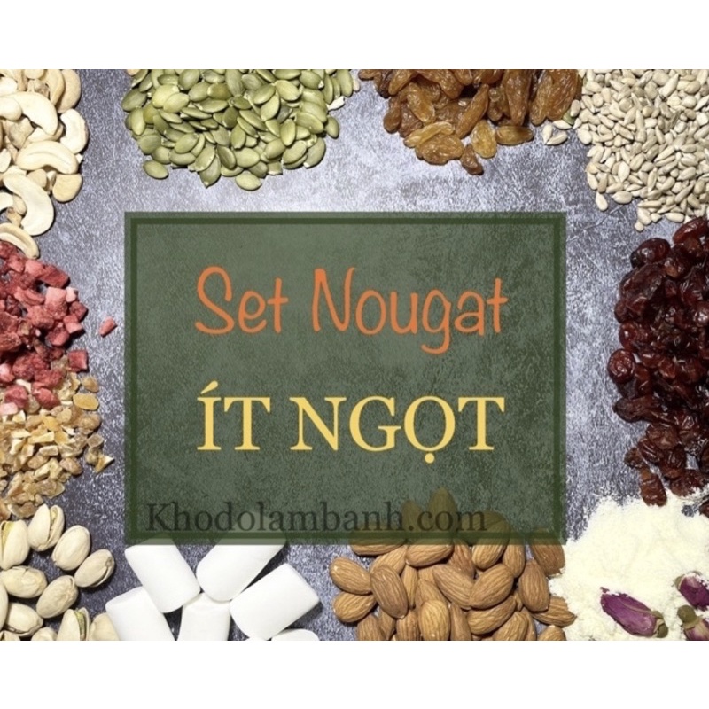 Set kẹo Nougat Ít Ngọt 900g