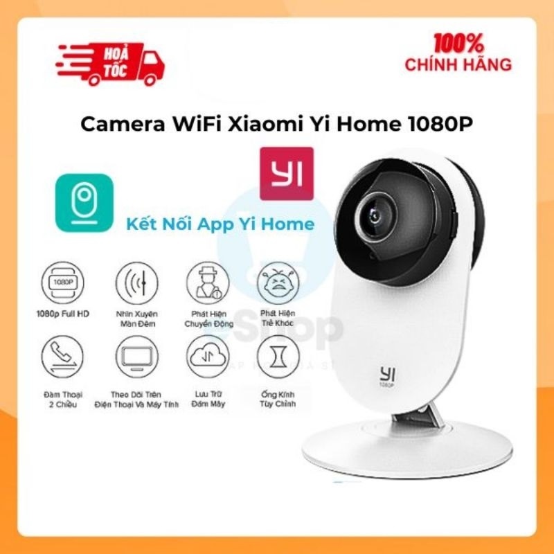 Set 2 Camera Wifi Xiaomi Yi 1080p Home Camera 3 - bản quốc tế kết nối App thông minh