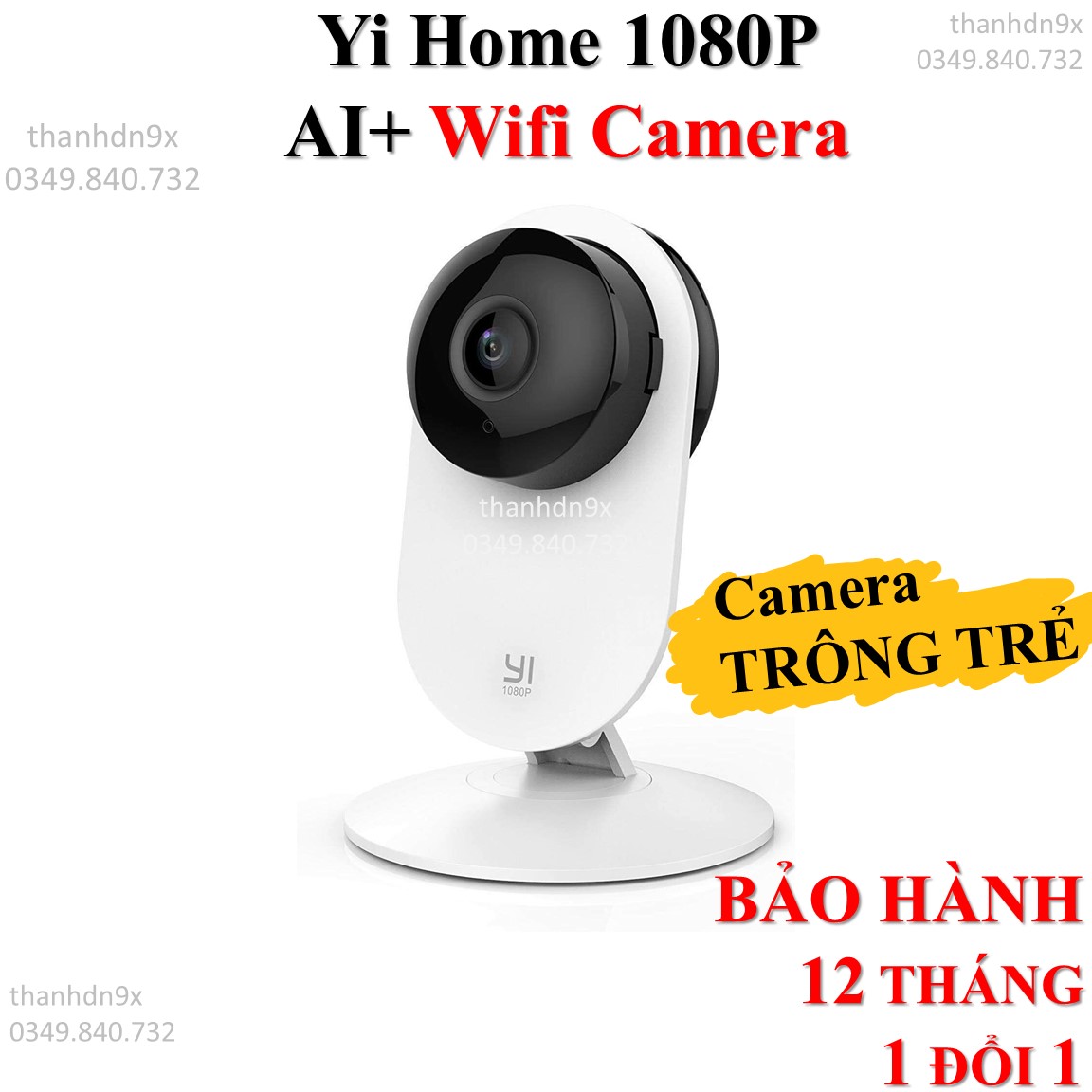 Camera Xiaomi Yi Home Ai+ FullHD 1080p bản Quốc tế - Chính hãng kết nối wifi - nét ezviz yoosee camera giám sát
