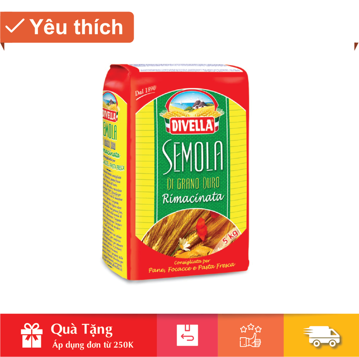 Thùng bột lúa mì chuyên làm pasta semola 1kg x 10 gói