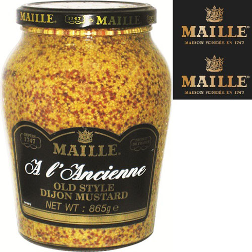 Mù Tạt Nguyên Hạt Maille 210gr/ Whole Grain Mustard - France