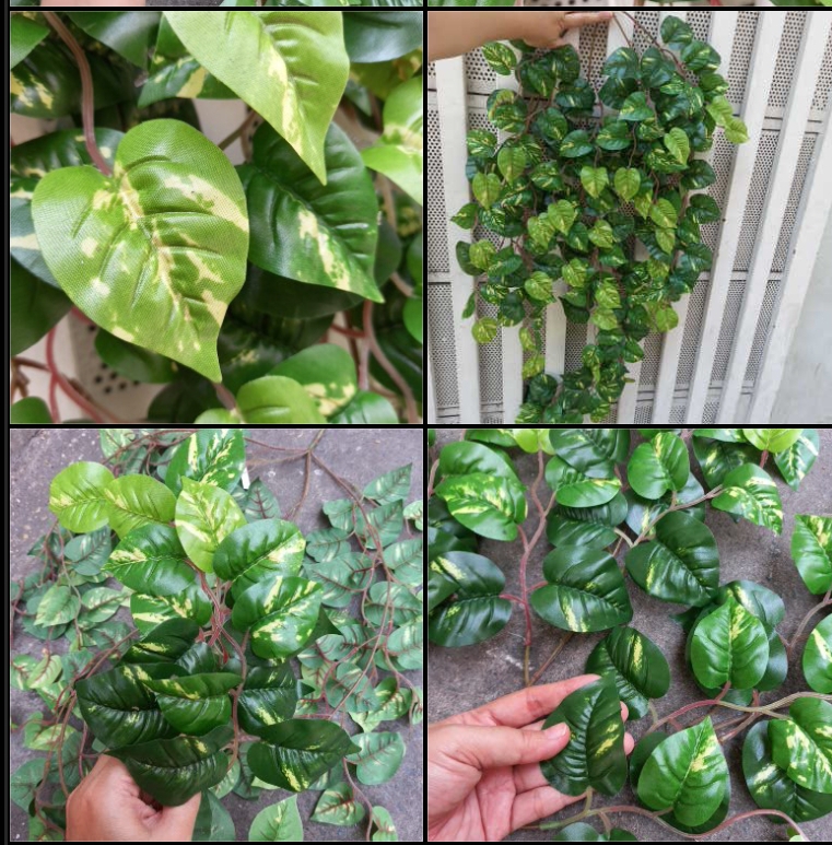 [HCM]1 Bụi dây lá trầu bà giả 100cm - Hoa giả - Hương Flower