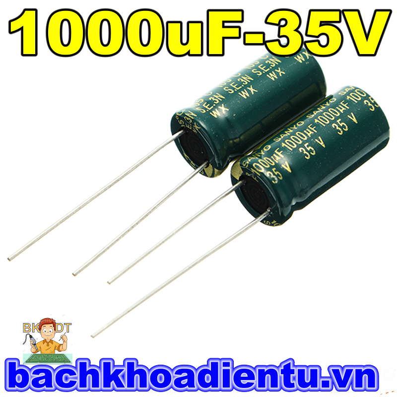 10 tụ hóa 1000uF-35V chất lượng tốt.