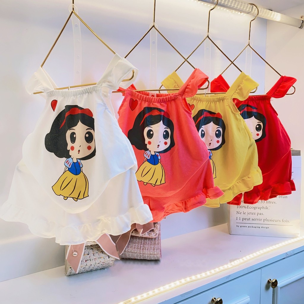 Đồ bộ bé gái đũi bạch tuyết QATE700 - Đồ bộ cho bé gái xinh xắn