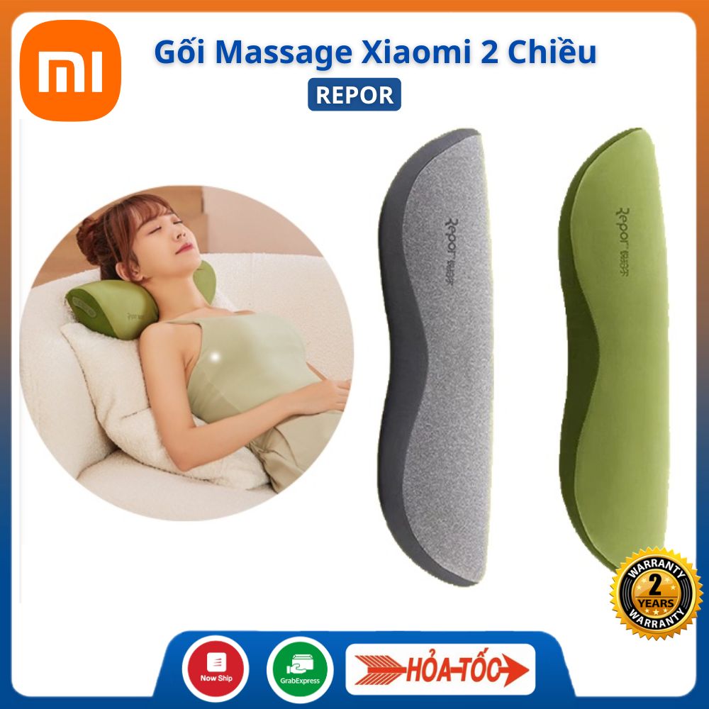 Gối Massage Xiaomi Repor Cao Cấp Giảm Đau Mỏi Cổ Vai Gáy Máy Matxa Chính Hãng Bảo Hành 12 Tháng