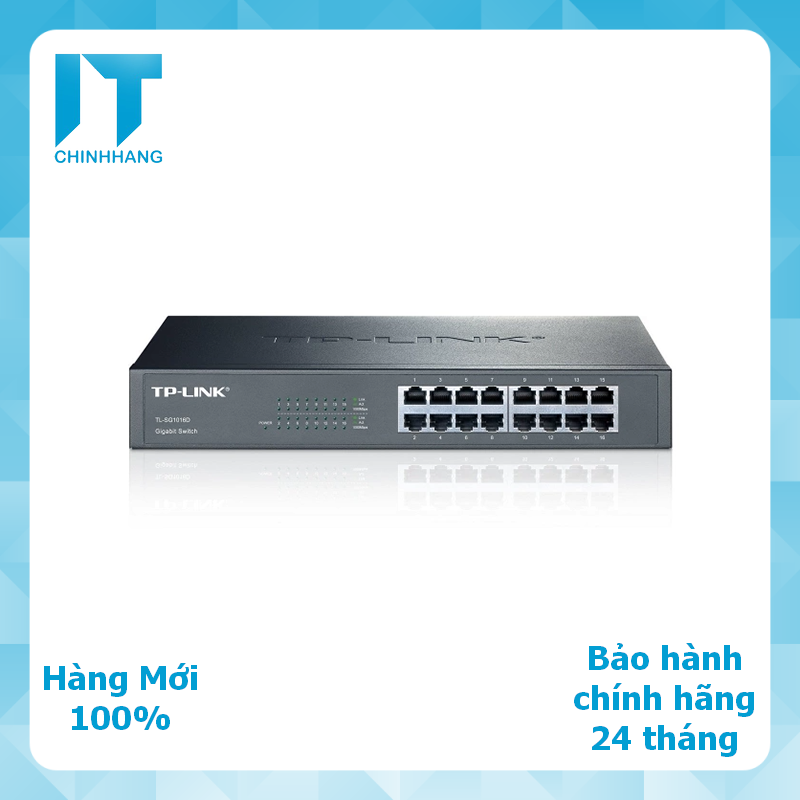 Tp-link tl-sg1016d - switch lắp tủ/để bàn 16 cổng tốc độ gigabit - hàng chính hãng