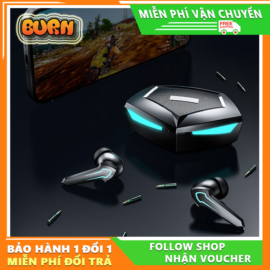 Tai nghe bluetooth gaming P30, chuẩn bluetooth 5.2, thiết kế cực đẹp, âm thanh hifi chân thực, điều khiển cảm ứng, tích hợp mic kép