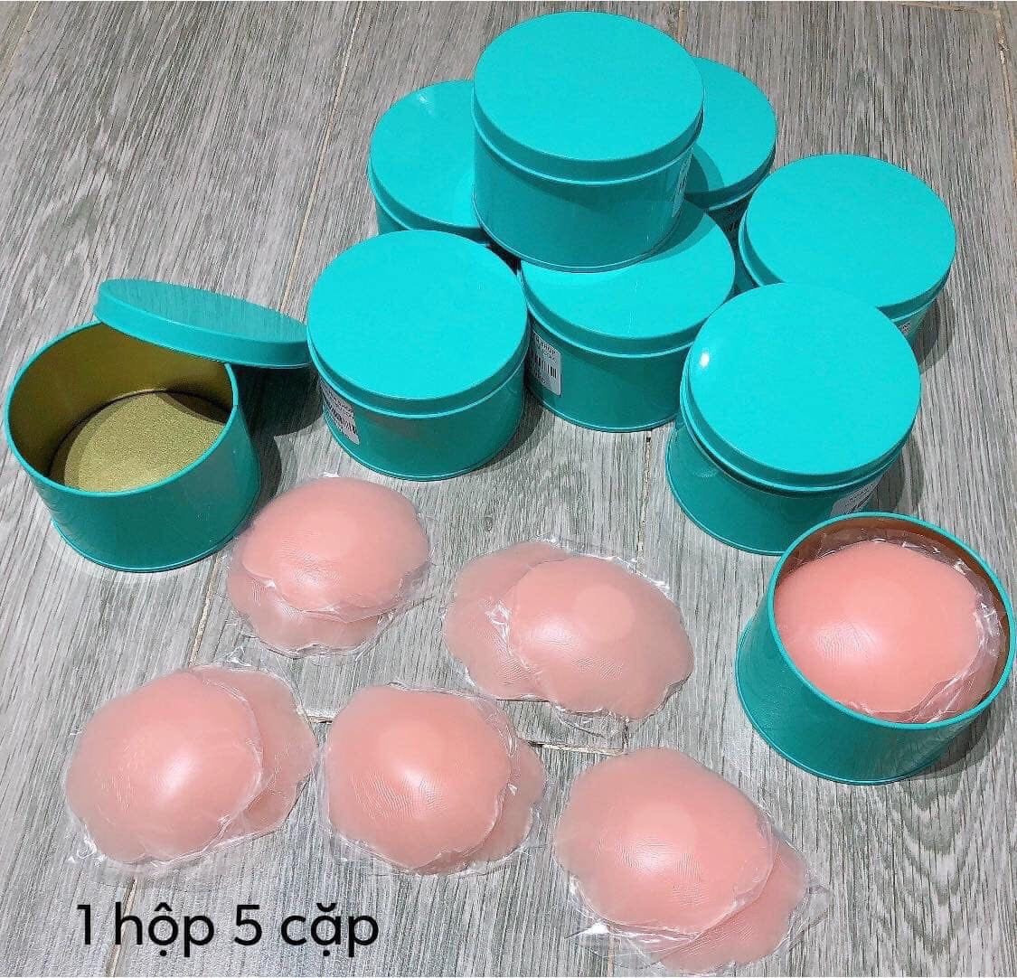 sỉ 1 hộp 10 miếng dán nhũ hoa silicon siêu dính