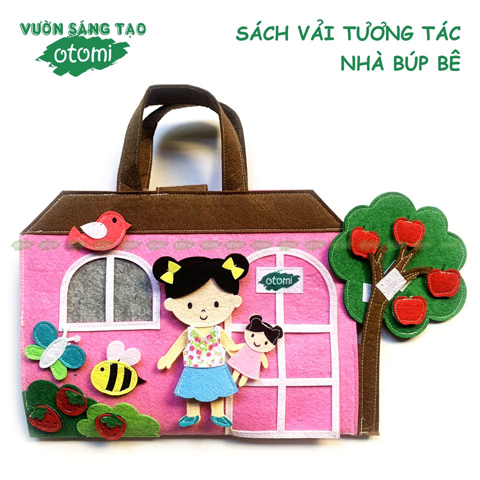 [HCM]Sách vải tương tác - NHÀ BÚP BÊ