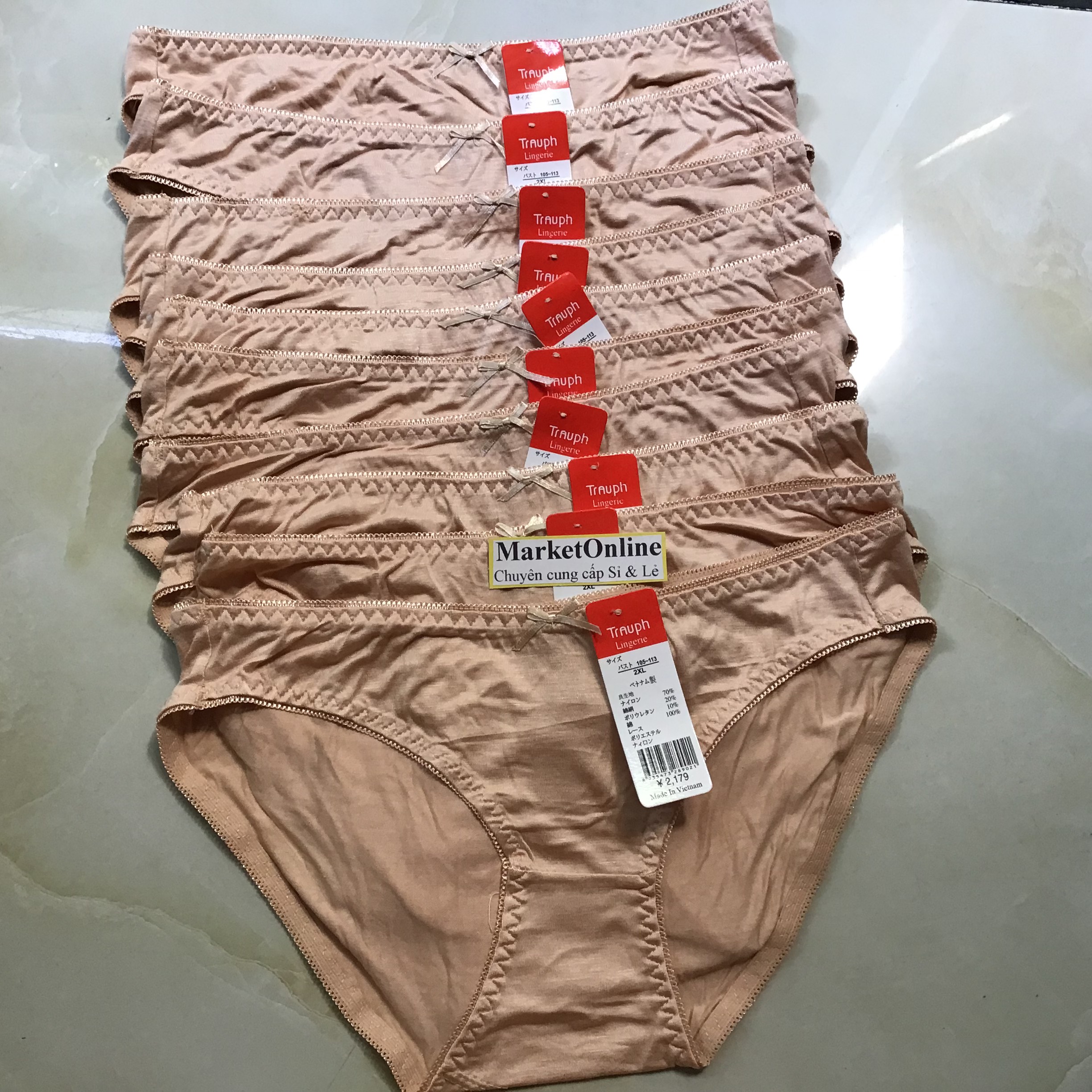  Combo 10 Quần Lót Nữ Size 30kg Đến 70kg Chất Cotton Lụa Mịn Mát Nội Y Cao Cấp MarketOnline VN10 