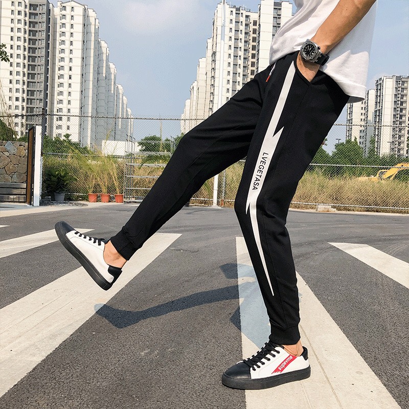[HCM]QUẦN JOGGER NAM CHẤT THUN BÓ GẤU SỌC CHỚP THỜI TRANG SAKURA MS878H