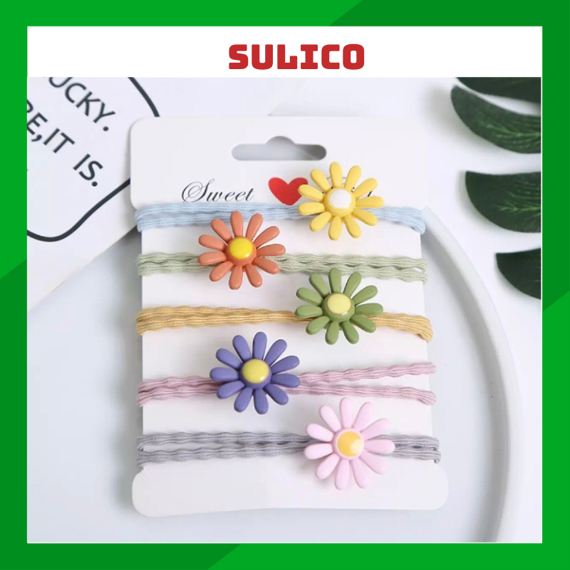 Cột tóc hoa cúc siu xinh Sulico