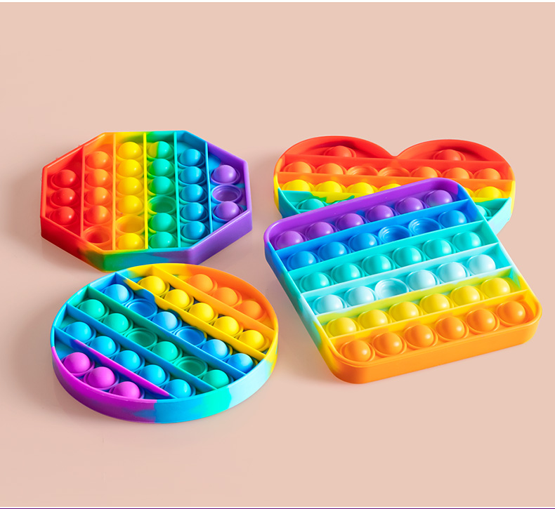 pop it fidget toy giá rẻ Đồ Chơi Pop It Bóp Tay Xả Stress Nhiều Màu Sắc Độc Đáo 2021 Temo 1