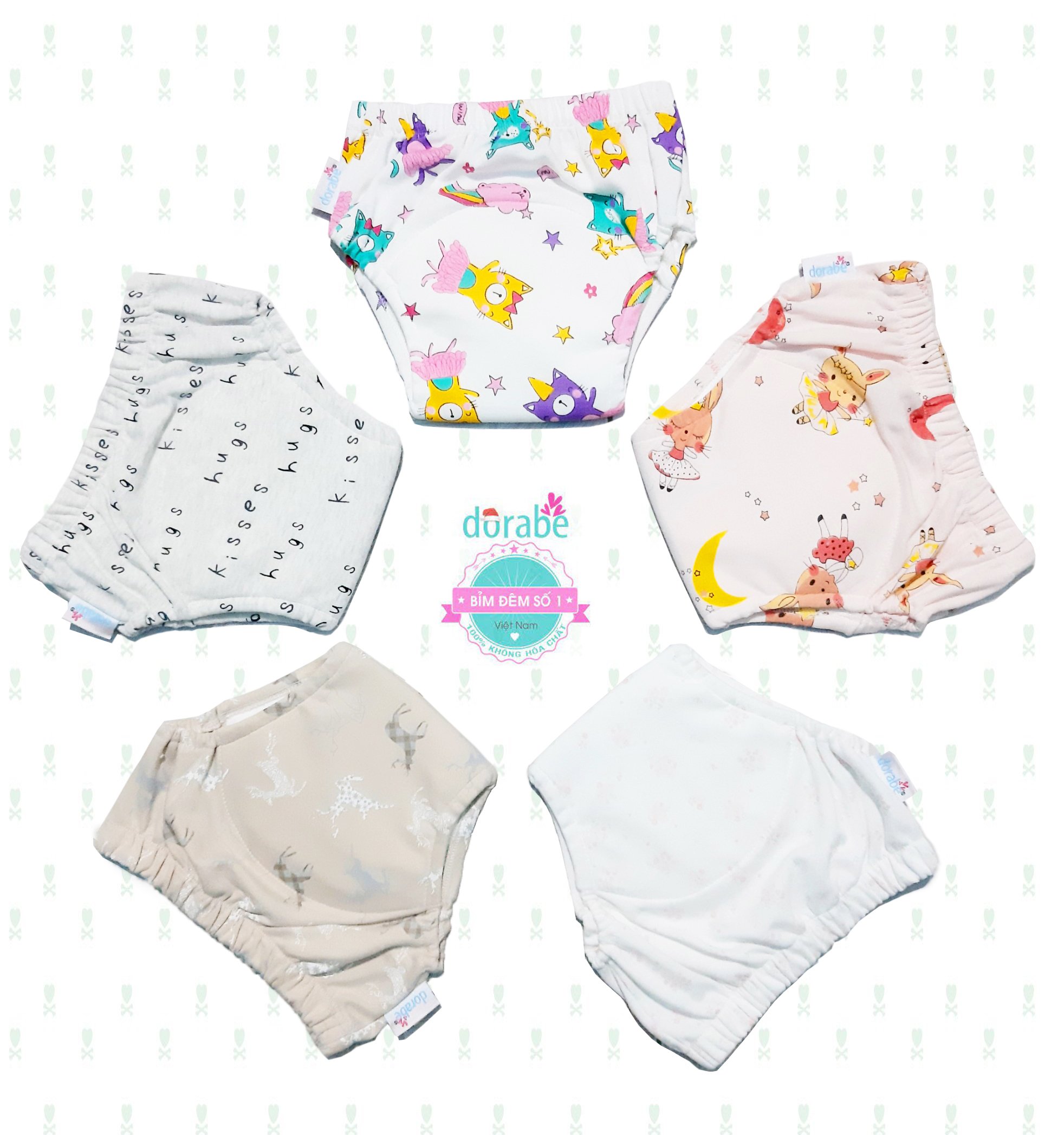 QUẦN TẬP BỎ BỈM DORABE  4 LỚP MẪU NGẪU NHIÊN