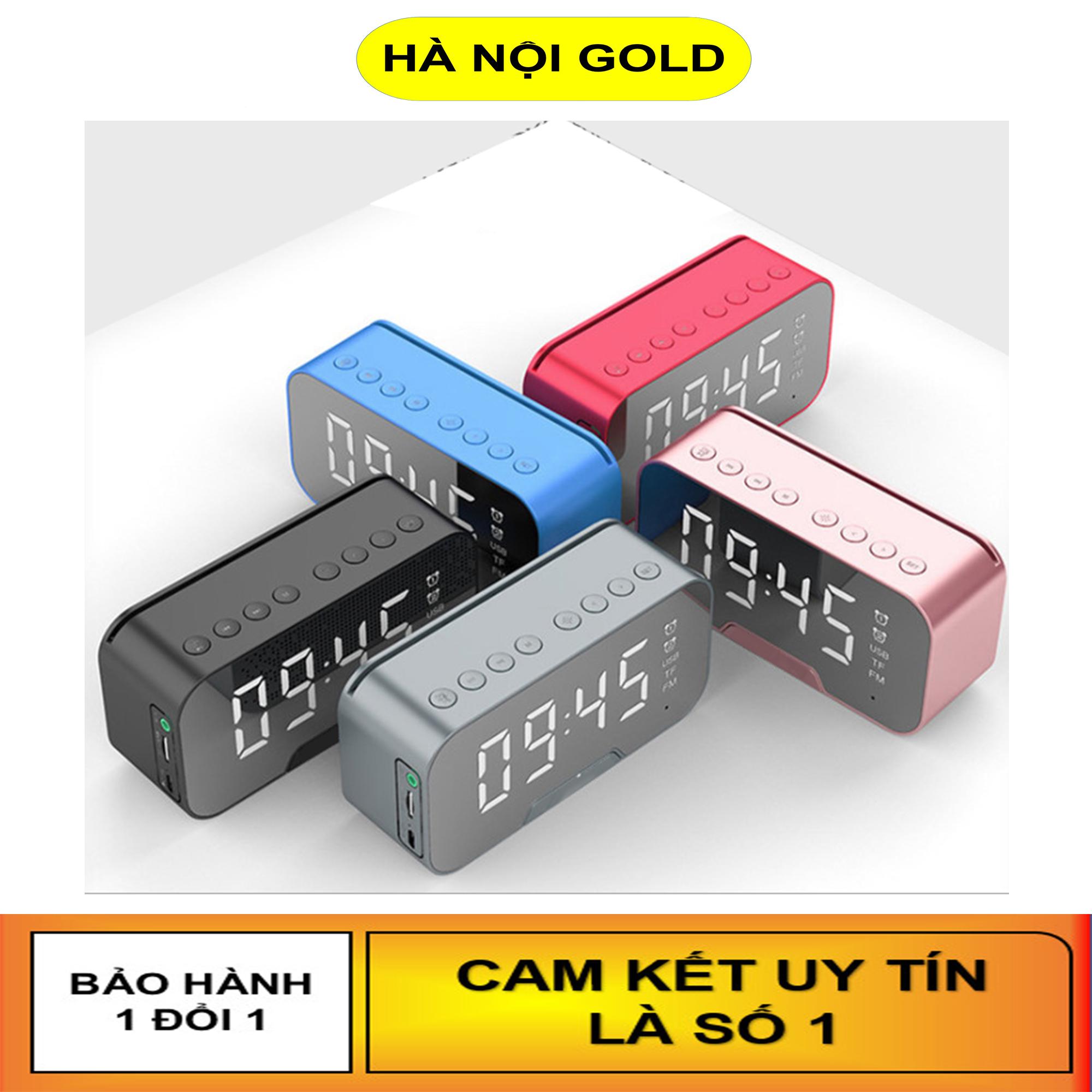 Loa bluetooth mini, Loa bluetooth, Loa bluetooth mini giá rẻ, Loa bluetooth kèm đồng hồ Amoi g5, nhiệt độ, chức năng đàm thoại, loa âm thanh siêu hay, bass trầm ấm, pin trâu Có thể làm gương soi tương thích với mọi hệ điều hành và điện thoại