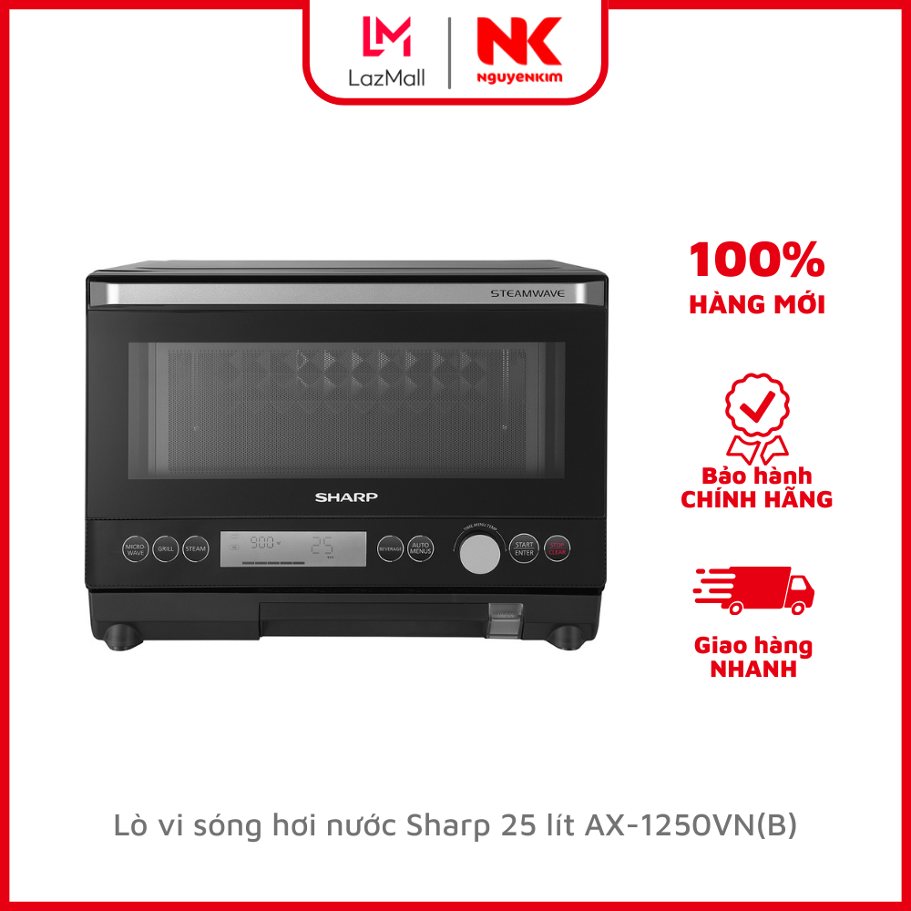 Lò vi sóng hơi nước sharp 25 lít ax-1250vn