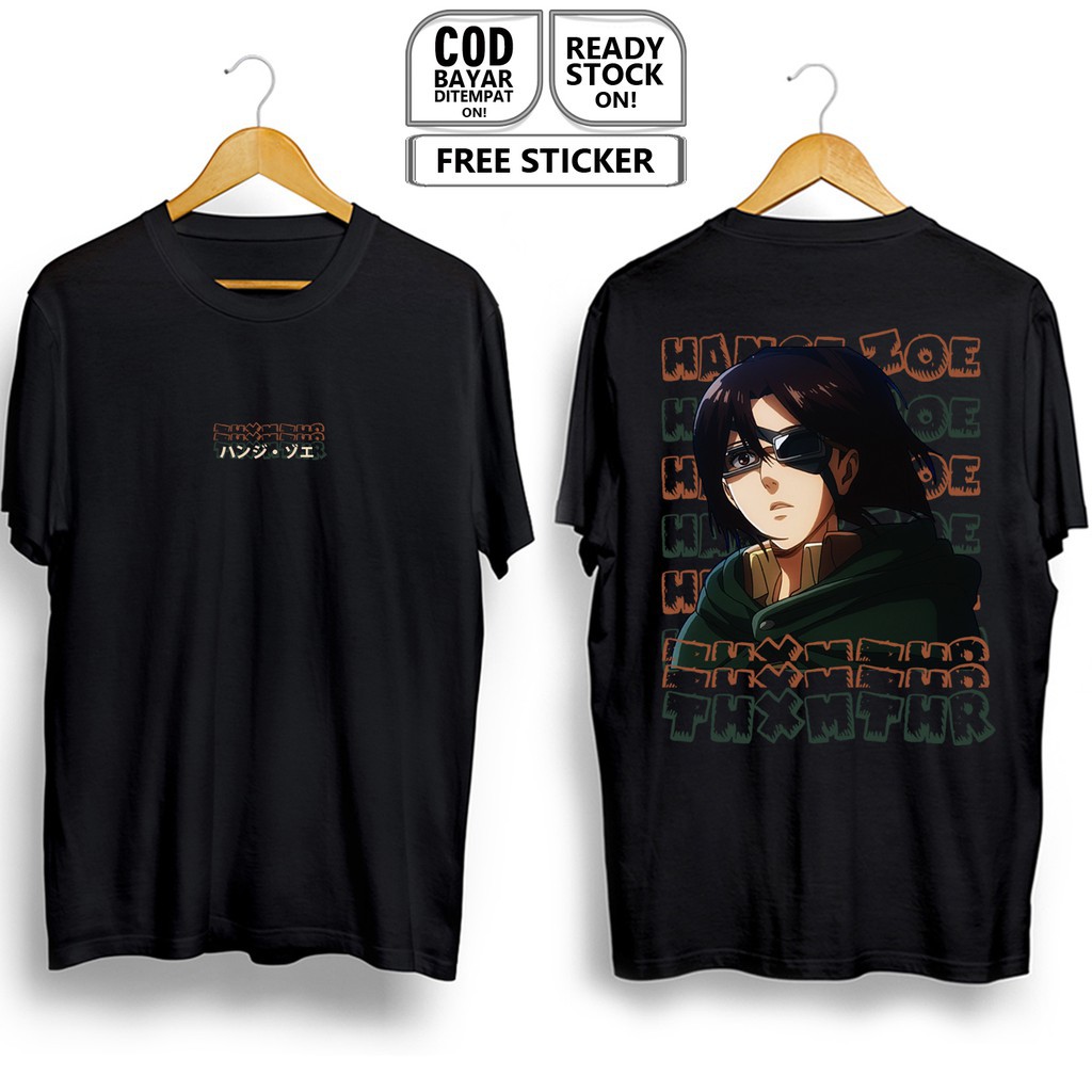 Mẫu áo thun Hange Zoe Shingeki T-Shirt No Kyojin Snk Attack On Titan cực HOT độc đẹp
